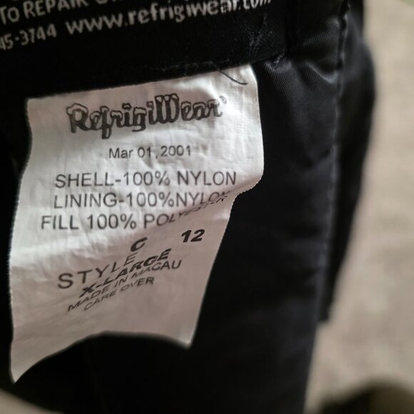 Refrigiwear Jacket Mens XL Blue Vest Sleeveless Nylon Insulated Thermal NWOT - Picture 5 of 5